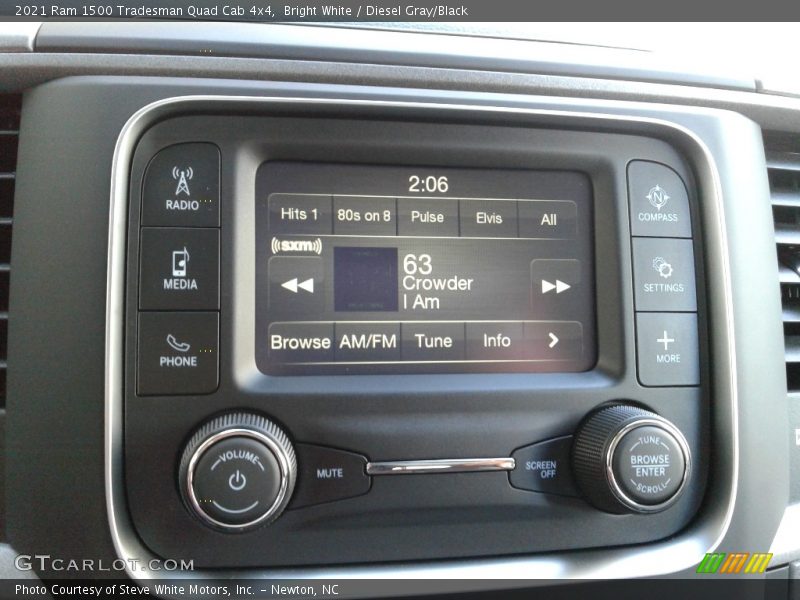 Bright White / Diesel Gray/Black 2021 Ram 1500 Tradesman Quad Cab 4x4
