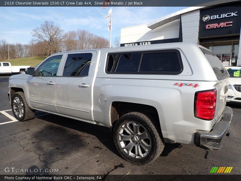 Silver Ice Metallic / Jet Black 2016 Chevrolet Silverado 1500 LT Crew Cab 4x4