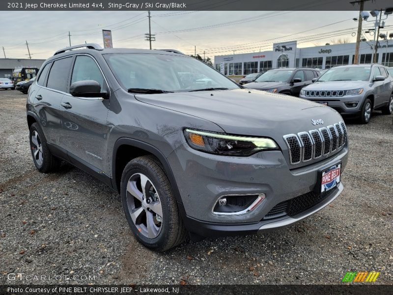 Sting-Gray / Ski Gray/Black 2021 Jeep Cherokee Limited 4x4