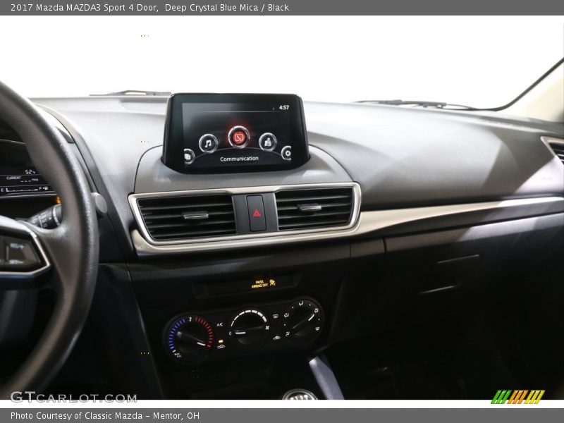 Deep Crystal Blue Mica / Black 2017 Mazda MAZDA3 Sport 4 Door