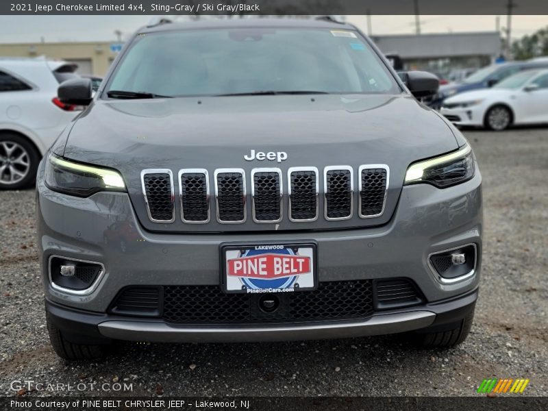 Sting-Gray / Ski Gray/Black 2021 Jeep Cherokee Limited 4x4