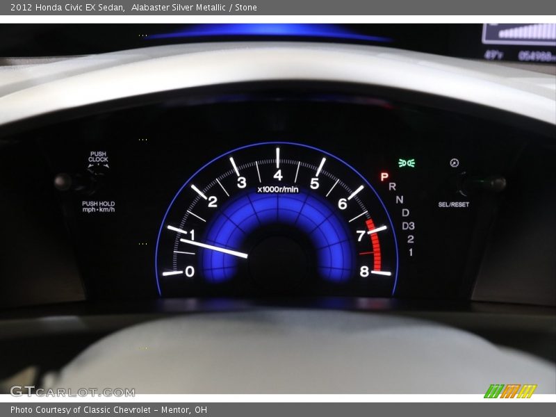 Alabaster Silver Metallic / Stone 2012 Honda Civic EX Sedan