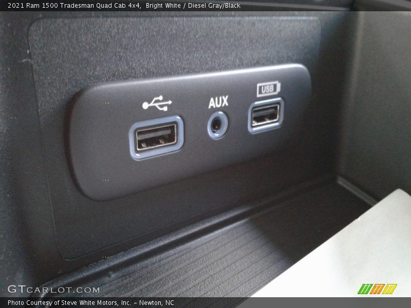 Bright White / Diesel Gray/Black 2021 Ram 1500 Tradesman Quad Cab 4x4