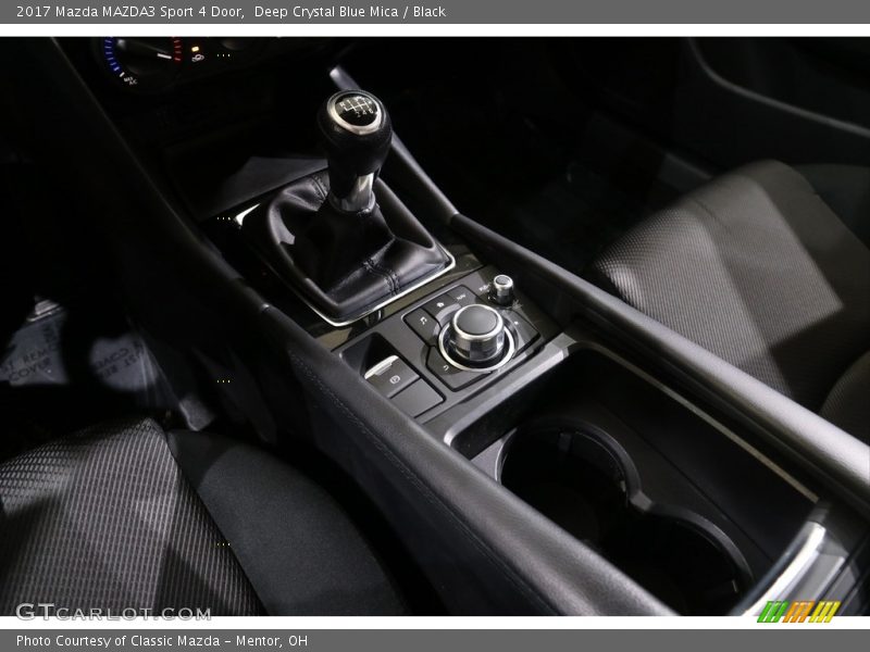 Deep Crystal Blue Mica / Black 2017 Mazda MAZDA3 Sport 4 Door