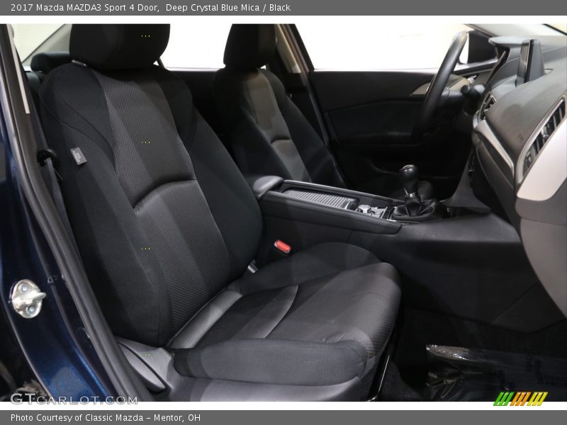 Deep Crystal Blue Mica / Black 2017 Mazda MAZDA3 Sport 4 Door