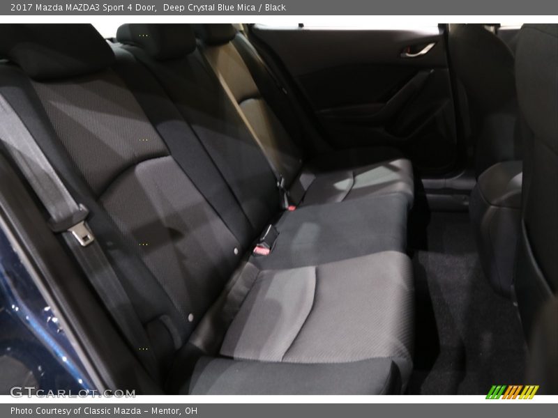 Deep Crystal Blue Mica / Black 2017 Mazda MAZDA3 Sport 4 Door