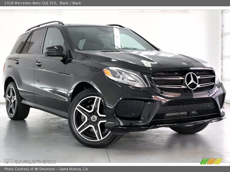 Black / Black 2018 Mercedes-Benz GLE 350