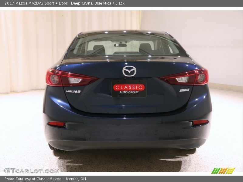 Deep Crystal Blue Mica / Black 2017 Mazda MAZDA3 Sport 4 Door