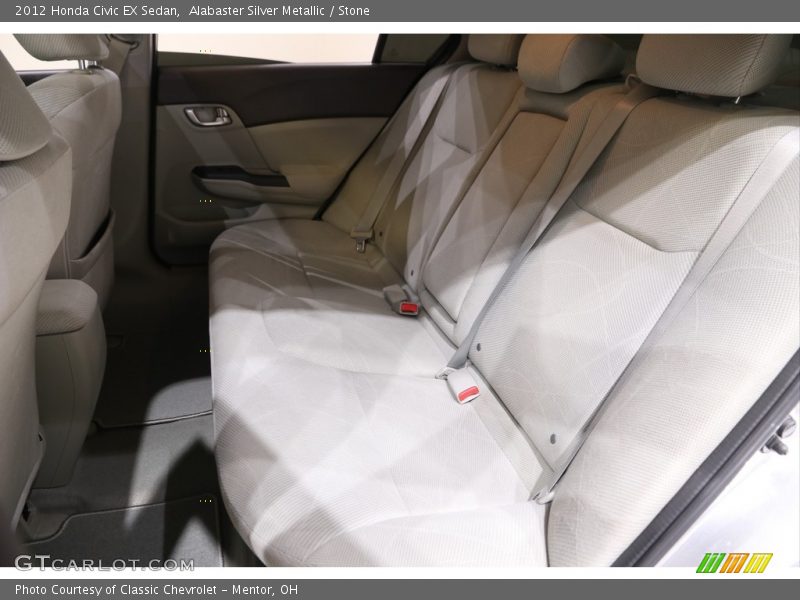 Alabaster Silver Metallic / Stone 2012 Honda Civic EX Sedan