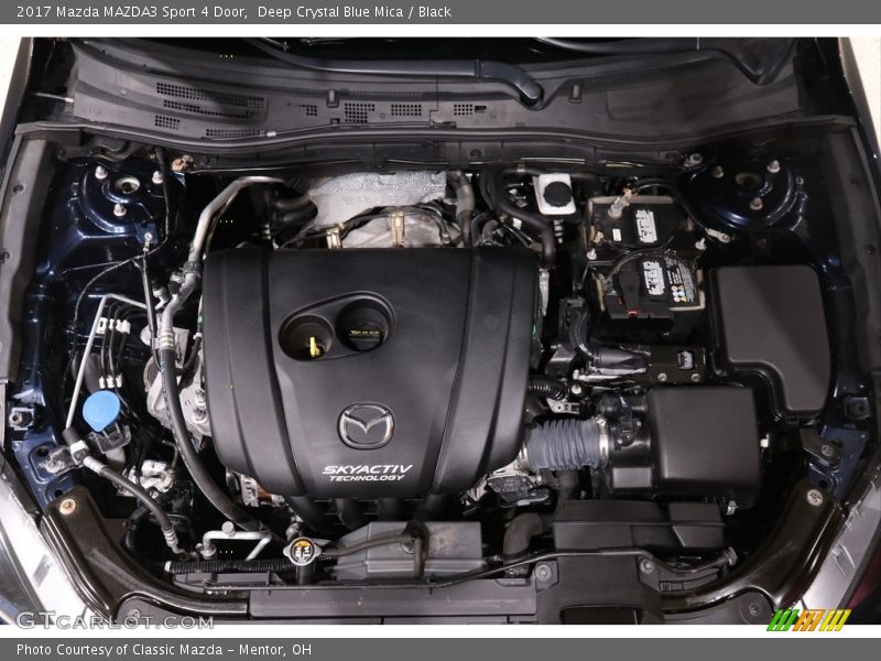 Deep Crystal Blue Mica / Black 2017 Mazda MAZDA3 Sport 4 Door
