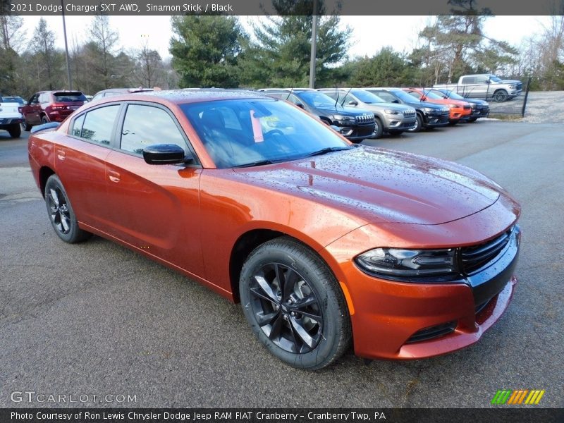 Front 3/4 View of 2021 Charger SXT AWD