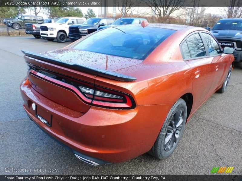 Sinamon Stick / Black 2021 Dodge Charger SXT AWD