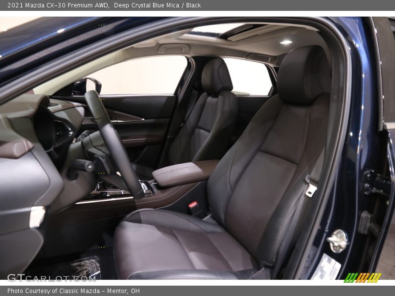 Deep Crystal Blue Mica / Black 2021 Mazda CX-30 Premium AWD