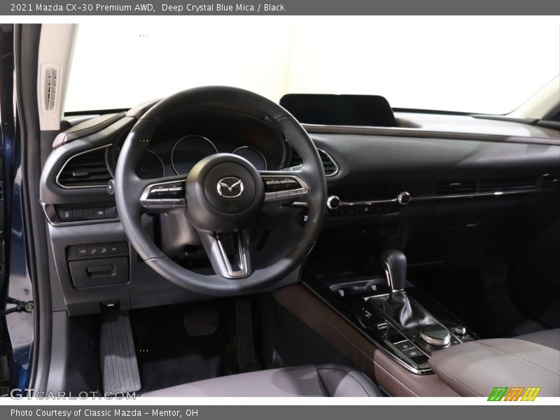 Deep Crystal Blue Mica / Black 2021 Mazda CX-30 Premium AWD