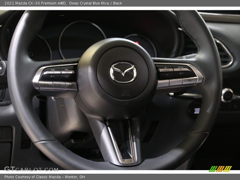Deep Crystal Blue Mica / Black 2021 Mazda CX-30 Premium AWD