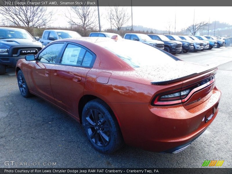 Sinamon Stick / Black 2021 Dodge Charger SXT AWD