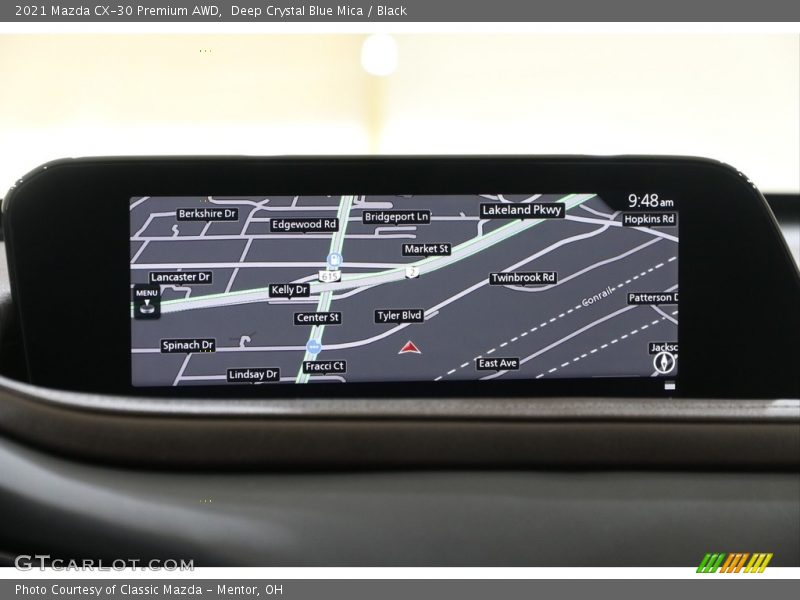Deep Crystal Blue Mica / Black 2021 Mazda CX-30 Premium AWD