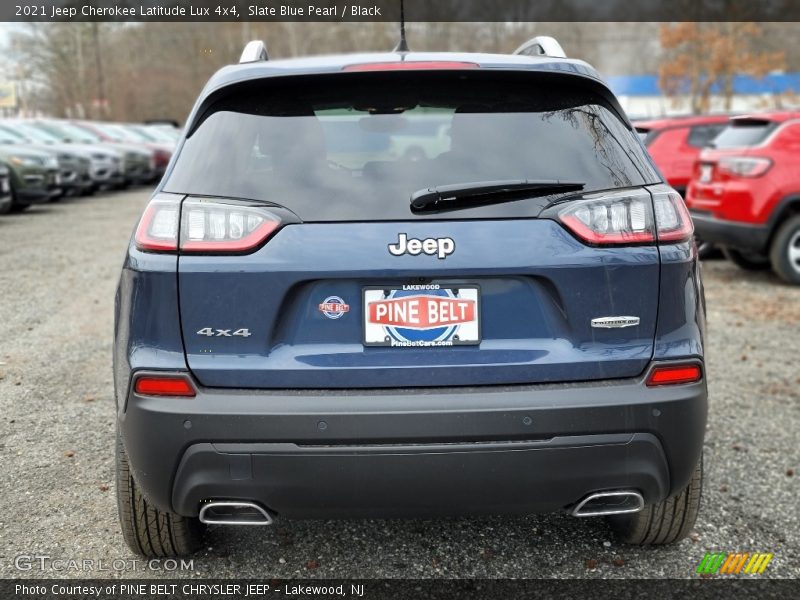 Slate Blue Pearl / Black 2021 Jeep Cherokee Latitude Lux 4x4