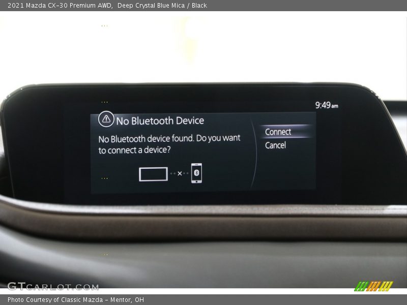 Deep Crystal Blue Mica / Black 2021 Mazda CX-30 Premium AWD