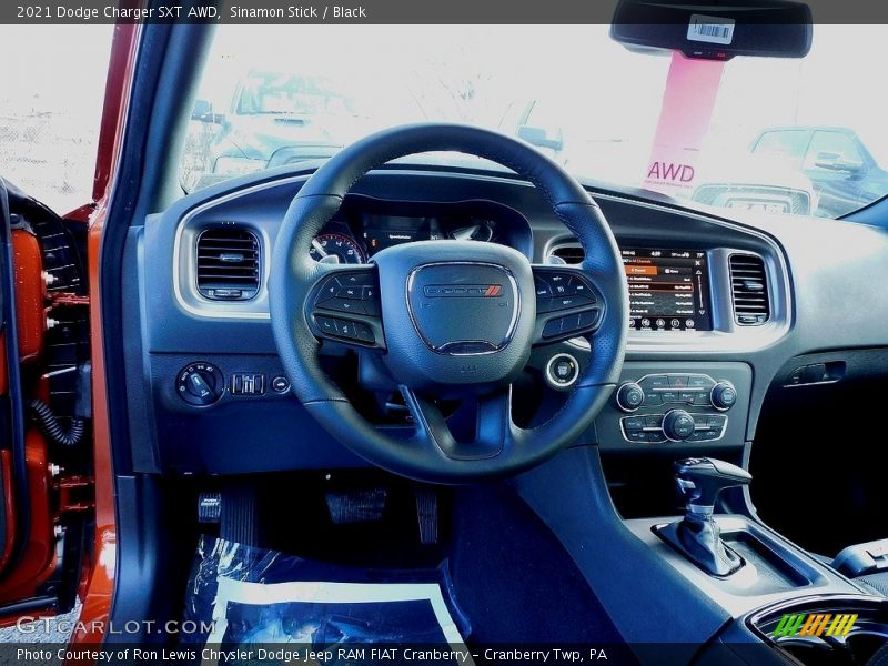 Sinamon Stick / Black 2021 Dodge Charger SXT AWD