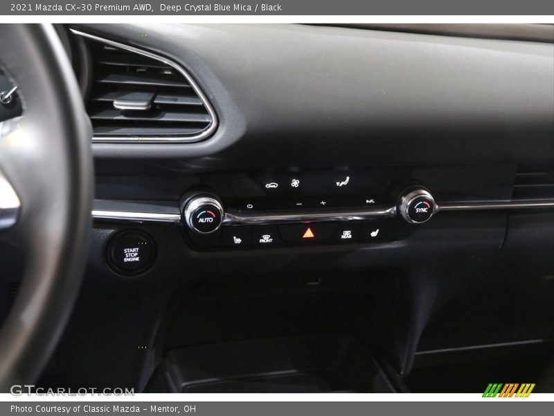 Deep Crystal Blue Mica / Black 2021 Mazda CX-30 Premium AWD