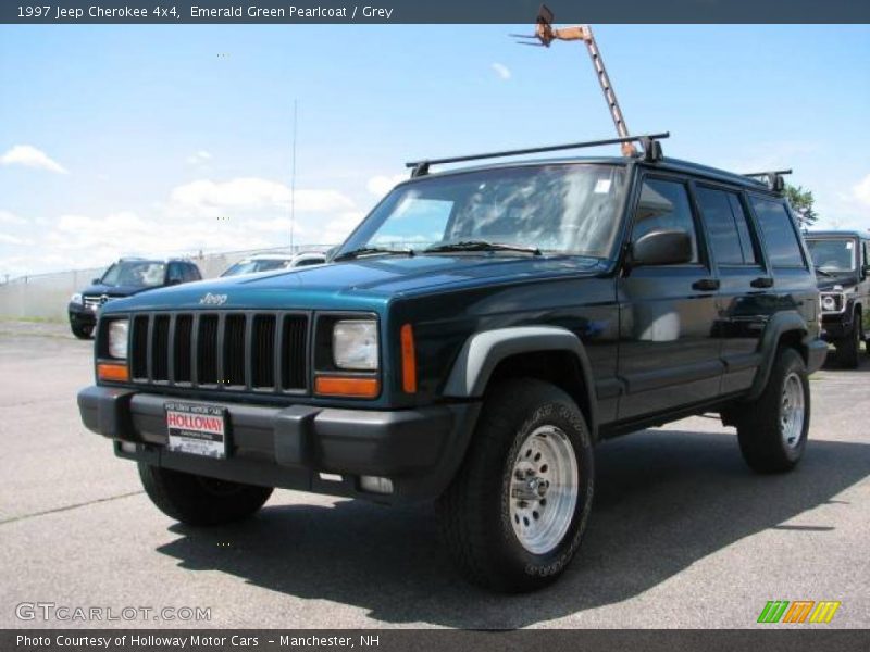 Emerald Green Pearlcoat / Grey 1997 Jeep Cherokee 4x4