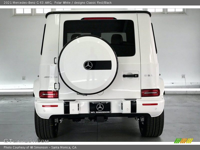 Polar White / designo Classic Red/Black 2021 Mercedes-Benz G 63 AMG
