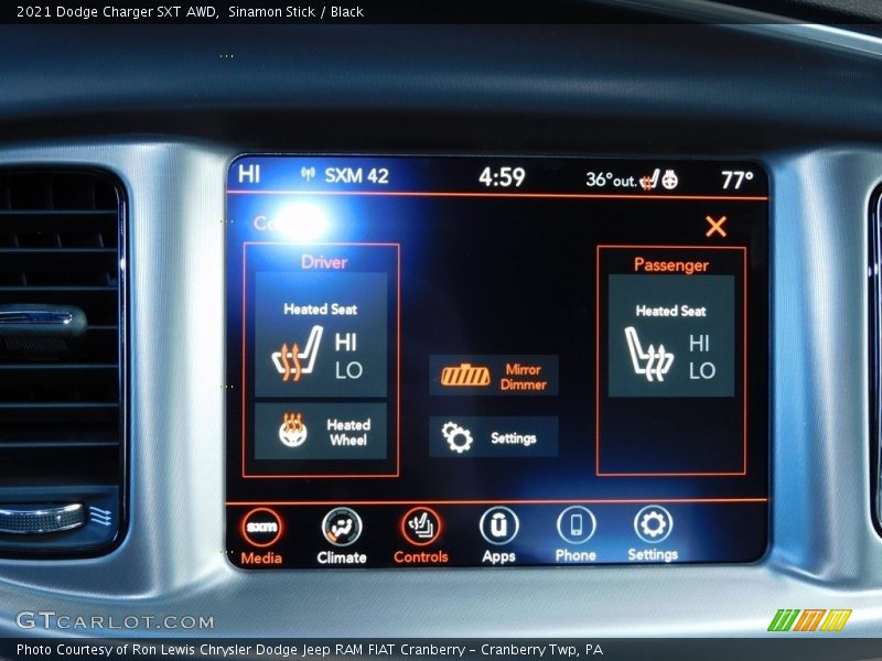 Sinamon Stick / Black 2021 Dodge Charger SXT AWD