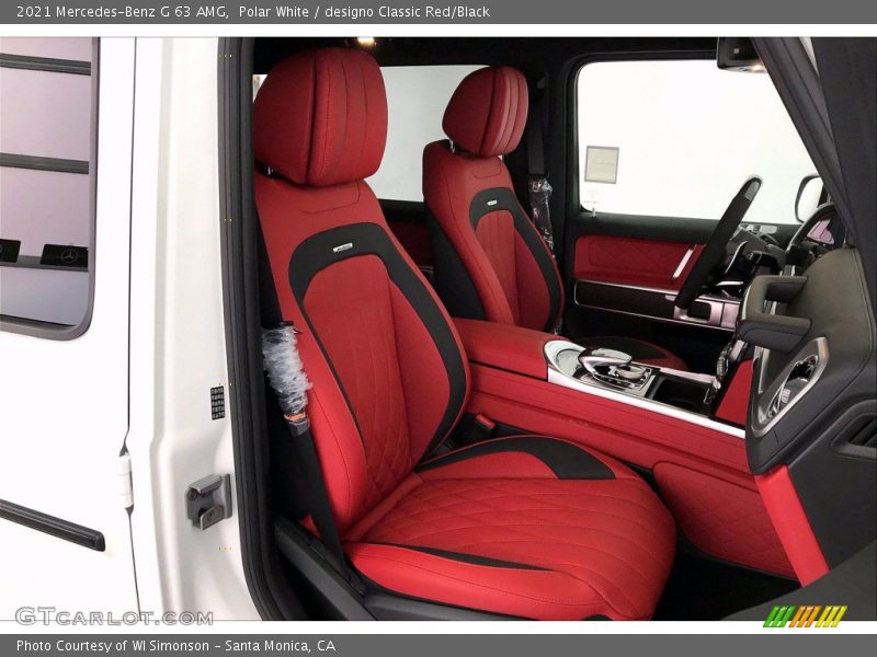 Front Seat of 2021 G 63 AMG