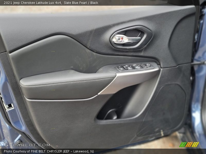 Slate Blue Pearl / Black 2021 Jeep Cherokee Latitude Lux 4x4