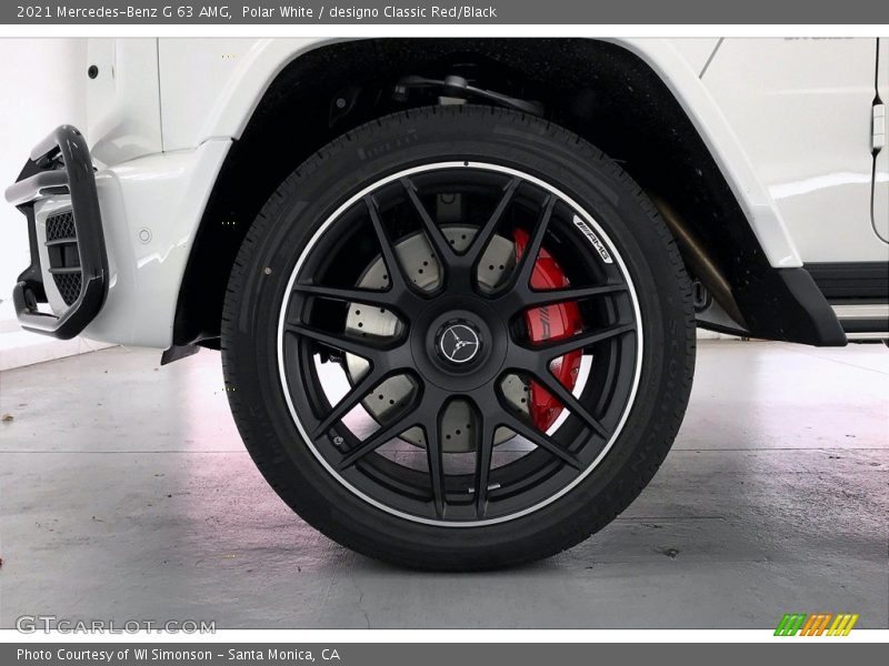 Polar White / designo Classic Red/Black 2021 Mercedes-Benz G 63 AMG