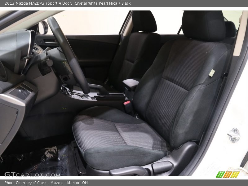 Crystal White Pearl Mica / Black 2013 Mazda MAZDA3 i Sport 4 Door