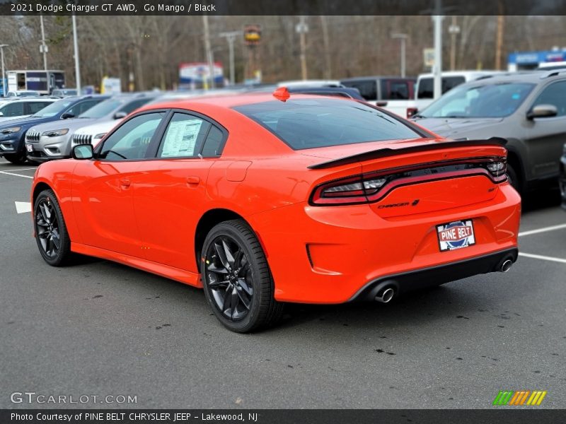 Go Mango / Black 2021 Dodge Charger GT AWD
