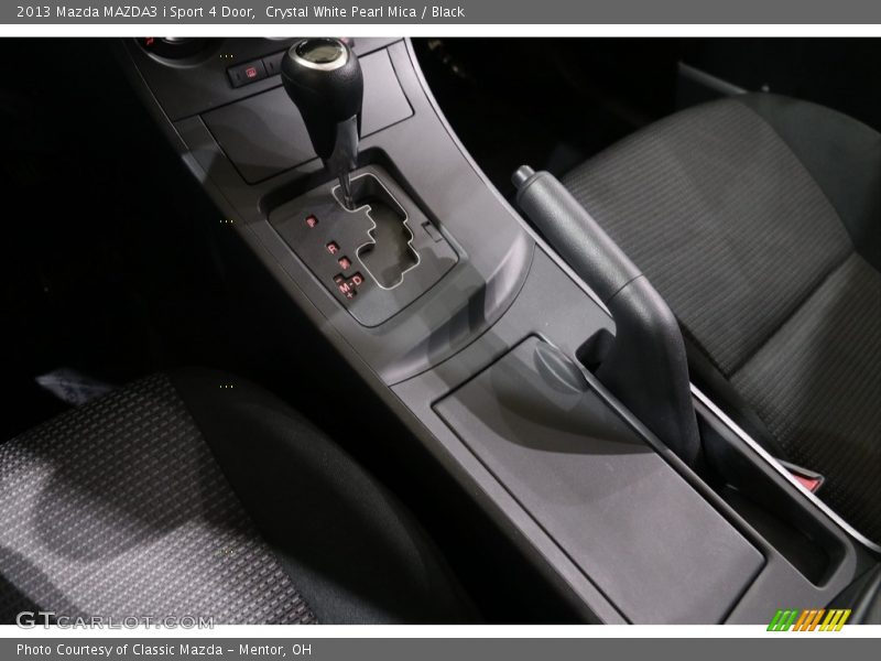Crystal White Pearl Mica / Black 2013 Mazda MAZDA3 i Sport 4 Door