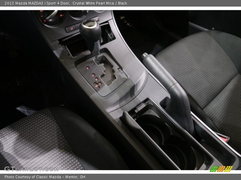 Crystal White Pearl Mica / Black 2013 Mazda MAZDA3 i Sport 4 Door