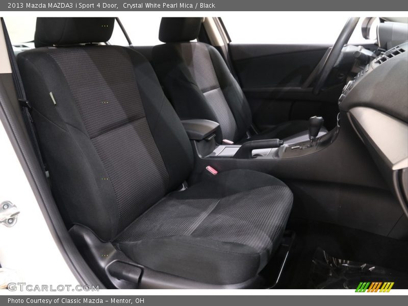 Crystal White Pearl Mica / Black 2013 Mazda MAZDA3 i Sport 4 Door