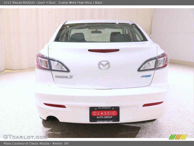 Crystal White Pearl Mica / Black 2013 Mazda MAZDA3 i Sport 4 Door