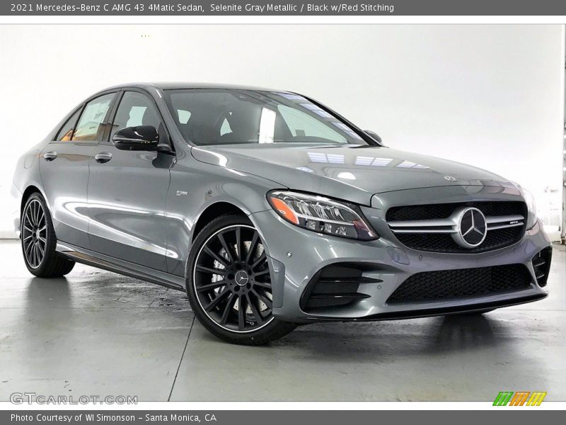 Front 3/4 View of 2021 C AMG 43 4Matic Sedan