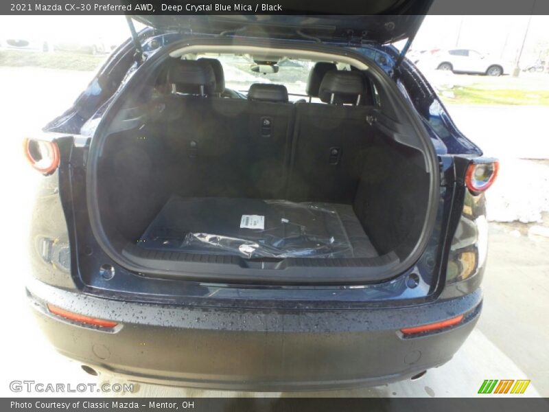 Deep Crystal Blue Mica / Black 2021 Mazda CX-30 Preferred AWD