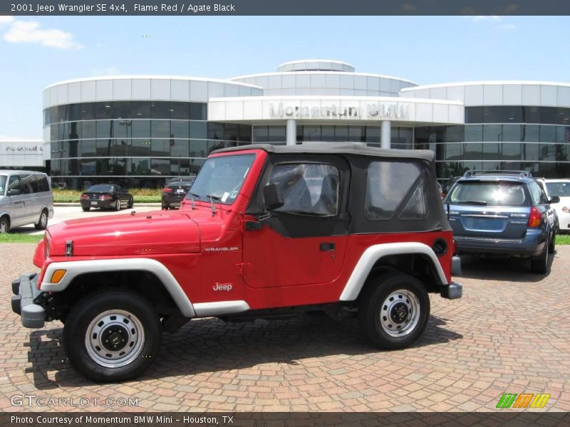 Flame Red / Agate Black 2001 Jeep Wrangler SE 4x4