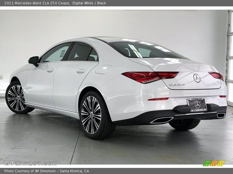 Digital White / Black 2021 Mercedes-Benz CLA 250 Coupe