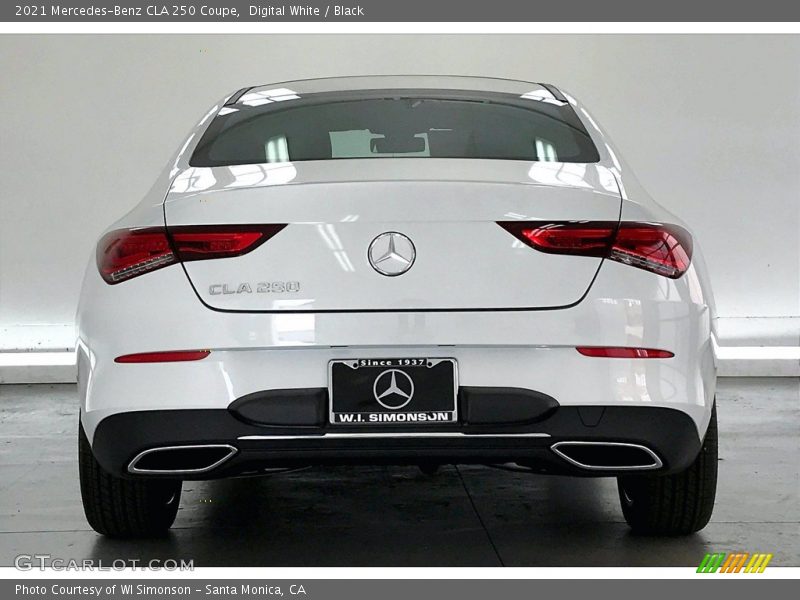 Digital White / Black 2021 Mercedes-Benz CLA 250 Coupe