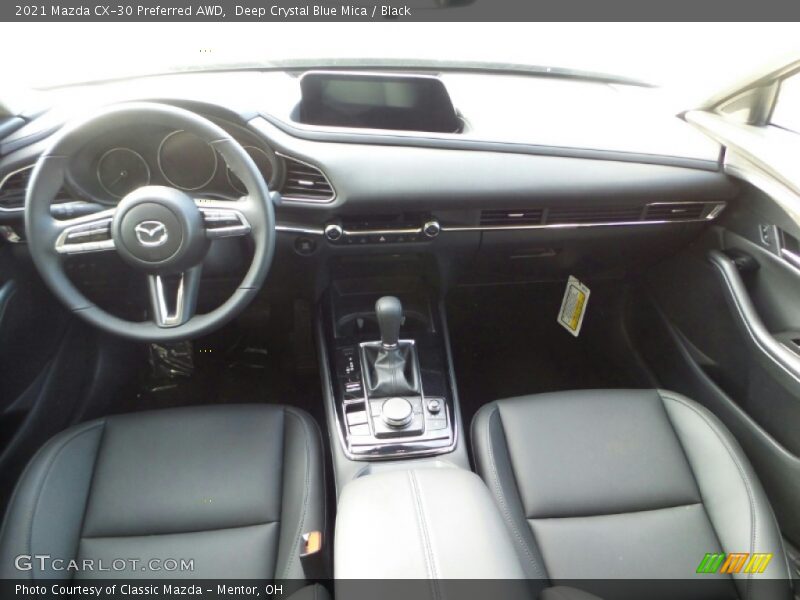 Deep Crystal Blue Mica / Black 2021 Mazda CX-30 Preferred AWD