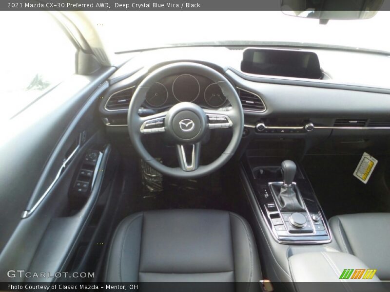 Deep Crystal Blue Mica / Black 2021 Mazda CX-30 Preferred AWD