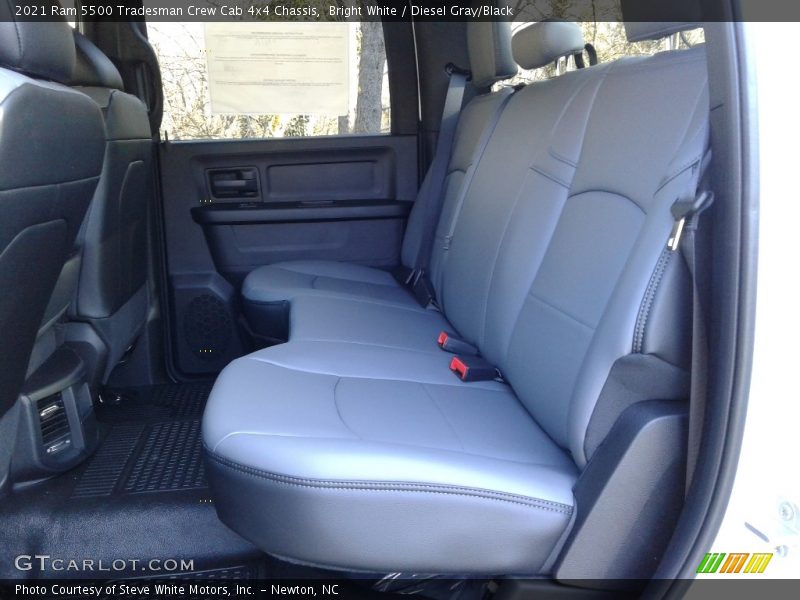Rear Seat of 2021 5500 Tradesman Crew Cab 4x4 Chassis