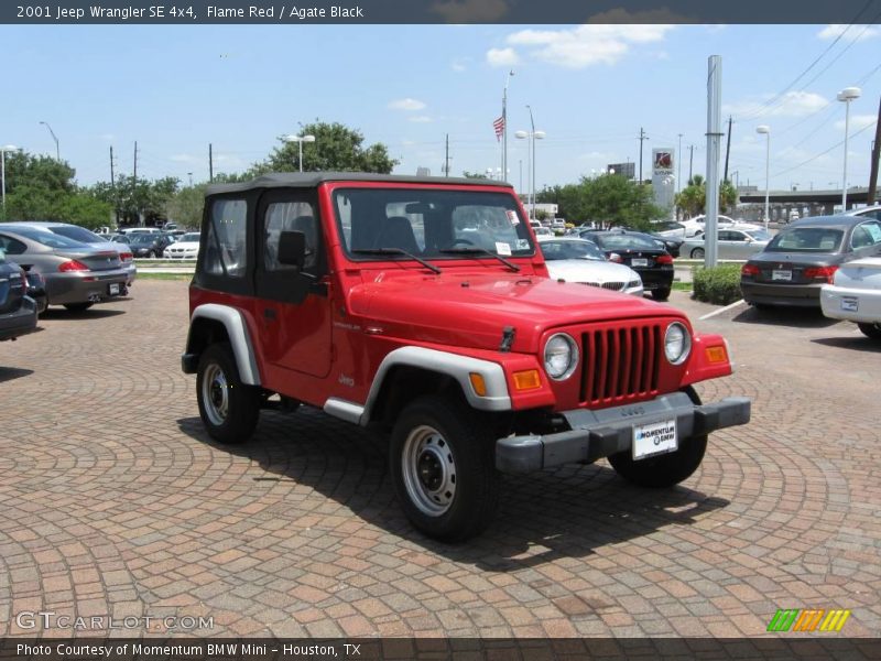 Flame Red / Agate Black 2001 Jeep Wrangler SE 4x4