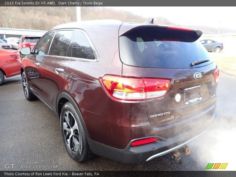 Dark Cherry / Stone Beige 2016 Kia Sorento EX V6 AWD