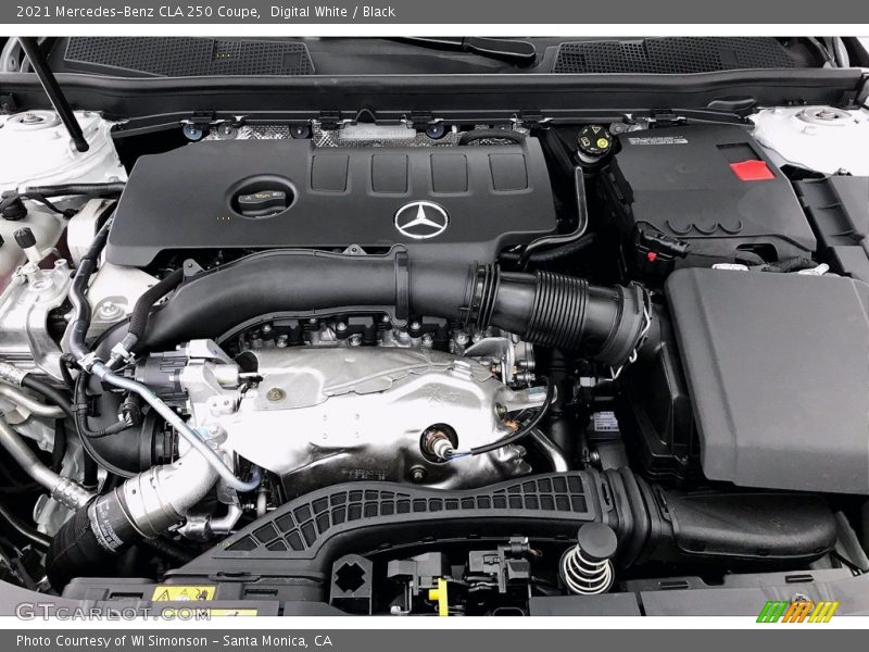 Digital White / Black 2021 Mercedes-Benz CLA 250 Coupe