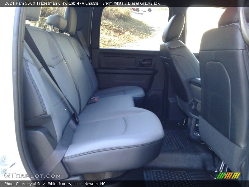 Rear Seat of 2021 5500 Tradesman Crew Cab 4x4 Chassis