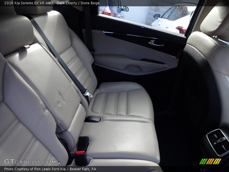 Dark Cherry / Stone Beige 2016 Kia Sorento EX V6 AWD